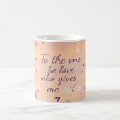 Für den, der mir Flügel gibt - Pastel Sunset Hinte Verwandlungstasse (Mittel)