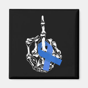 Für den Dickdarmkrebs Middle Finger Ribbon Colon C Magnet