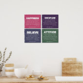 Für den Erfolg der Fitness gerissen Poster (Küche)