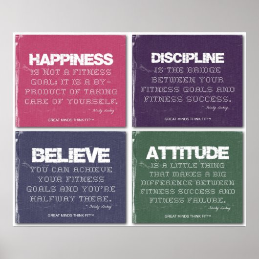 Für den Erfolg der Fitness gerissen Poster (Vorne)