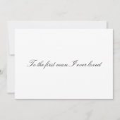 Für den ersten Mann, den ich je gemochte habe Nich Einladung (Vorderseite)