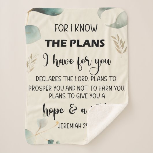 Für den Fall, dass ich die Pläne kenne, Eukalyptus Sherpadecke (Vorderseite)