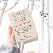 "Für den Fall, dass ich es nicht genug sage" Valen Einladung