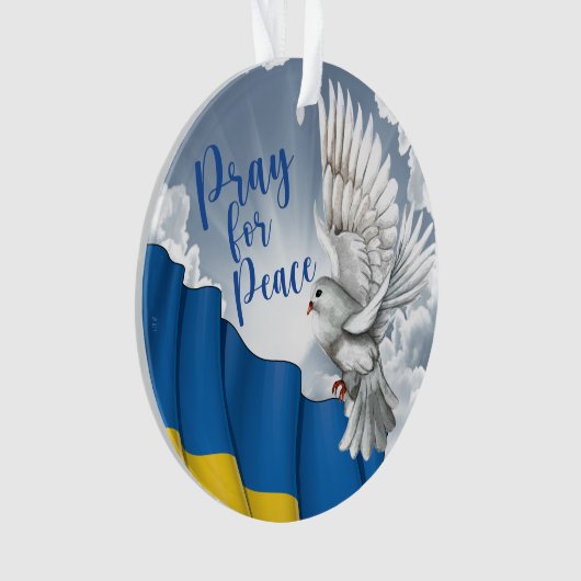 Für den Frieden in der Ukraine Ornament (Vorderseite)