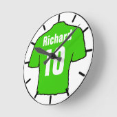 Für den Fußballfan. Fußballclub Runde Wanduhr (Winkel)