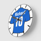 Für den Fußballfan. Fußballclub Runde Wanduhr (Winkel)