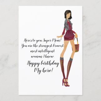 Für den Geburtstag der Mama Einladung