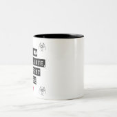 FÜR DEN GEWERKSCHAFTLER IST DAS LEBEN STREIK ZWEIFARBIGE TASSE (Mittel)