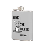 Für den Golfer Vinyl umwickelte Flasche Flachmann (Links)