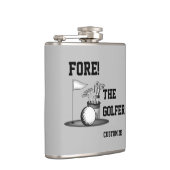 Für den Golfer Vinyl umwickelte Flasche Flachmann (Rechts)