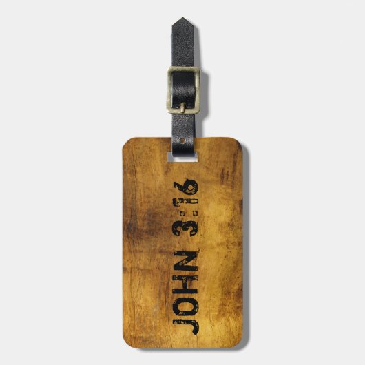 Für den Gott so geliebt das Welt… John-3:16 Gepäckanhänger (Vorderseite vertikal)