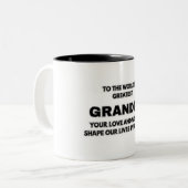 Für den größten Opa der Welt Zweifarbige Tasse (Vorderseite Links)