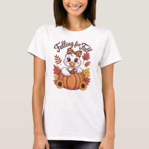 Für den Herbst Verliebt Süße Ente T-Shirt