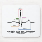 Für den Herzschlag (EKG/EKG Sinusrhythmus) verkabe Mousepad (Vorne)