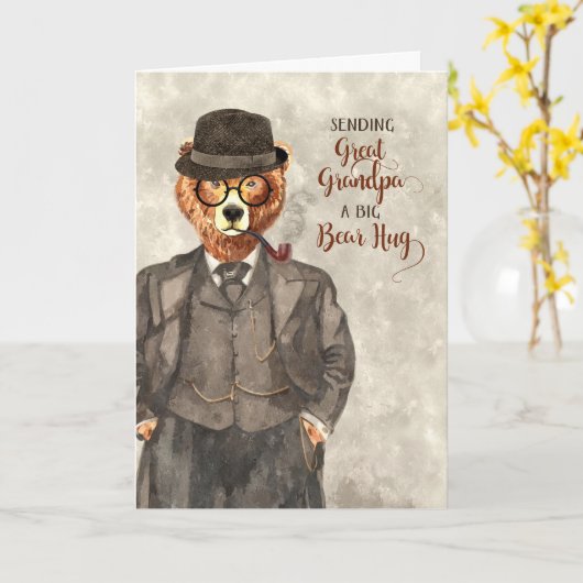 für den Hipster des Großvaters Karte (Gelbe Blume)