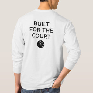 Für den Hof gebaut - Minimalistisches Basketballde T-Shirt