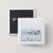 Für den Jet-Setzer: Häufiger Flyer Button (Vorne & Hinten)