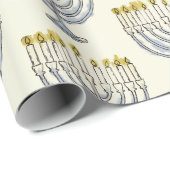 Für den jüdischen Urlaub Happy Hanukkah Festive Me Geschenkpapier (Rolleneckpunkt)