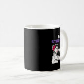 Für den lila Multifunktionskampf und die Unterstüt Kaffeetasse (VorderseiteRechts)