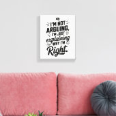 Für den Meister der Logik! witzig Leinwanddruck (Insitu (Wohnzimmer))