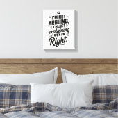 Für den Meister der Logik! witzig Leinwanddruck (Insitu (Schlafzimmer))