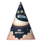 Für den Niedlichen Nachthimmel zwei zum zweiten Ge Partyhütchen (Vorderseite)