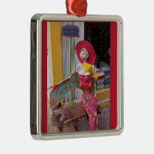 Für den perfekten Mann gewartet Silbernes Ornament (Rechts)