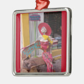 Für den perfekten Mann gewartet Silbernes Ornament (Links)