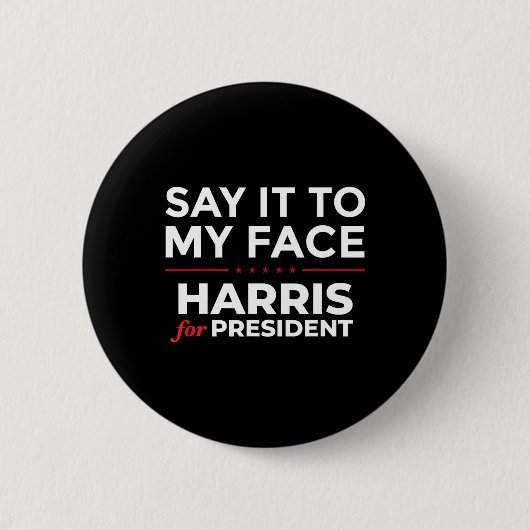 Für den Präsidenten 2024, Kamala Harris 3 Button (Vorderseite)