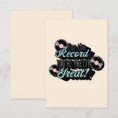 Für den Rekord, sind Sie hübsch großartig! Karte (Vorne/Hinten)