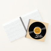 Für den Rekord Vinyl Groovy Browns Gästebuch Notizblock (Innenseite)