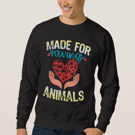 Für den Rett von Tierärzten/Tierärzten Sweatshirt (Vorderseite)
