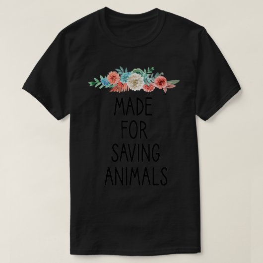 Für den Rett von Tieren Tierarzt. T-Shirt (Design vorne)