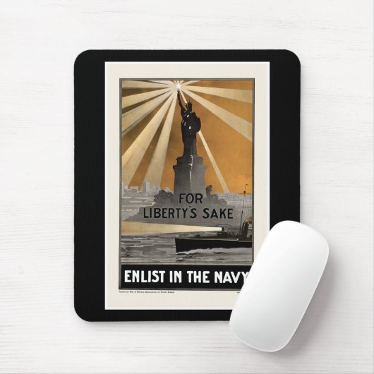 Für den Sake der Freiheit ~ In der Marine Mousepad (Mit Mouse)