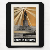 Für den Sake der Freiheit ~ In der Marine Mousepad (Vorne)