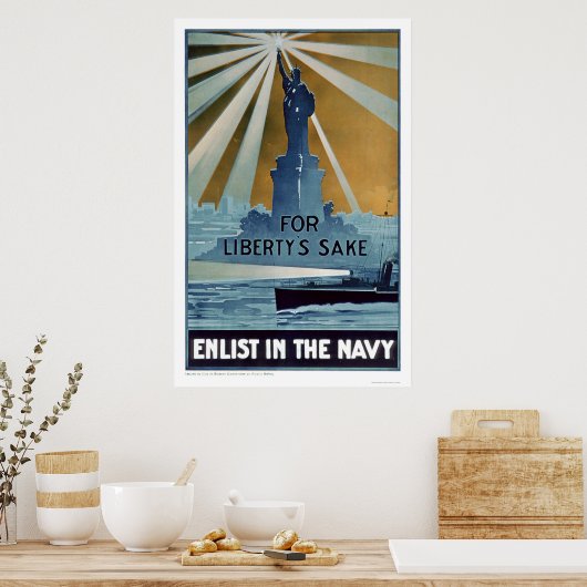 Für den Sake of Liberty: Verbünde in der Marine (U Poster (Küche)