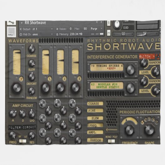 FÜR den SCHINKEN-BETREIBER, DER ALLES bedecken Fleecedecke (Vorderseite (Horizontal))