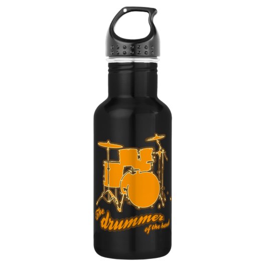 Für den Schlagzeuger Edelstahlflasche (Vorderseite)
