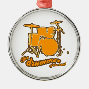 Für den Schlagzeuger Silbernes Ornament
