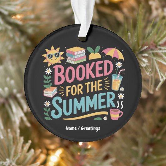 Für den Sommer Funny Book Reader Beach gebucht Ornament (Baum)