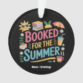 Für den Sommer Funny Book Reader Beach gebucht Ornament (Vorderseite)