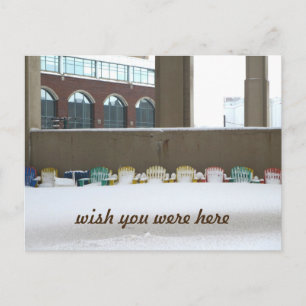 Für den Sommer gewartet (wünscht ihr seid hier) Postkarte