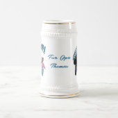 Für den stolzen Opa Motiv Opa mit Enkelin Bierkrug Bierglas (Mittel)