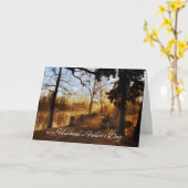 für den "Sunrise Lake Nature Theme Vathers Day" Karte (Gelbe Blume)