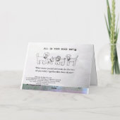 Für den Tierarzt ALLE IN IHREM HUNDE Urlaub Karte (Rückseite)