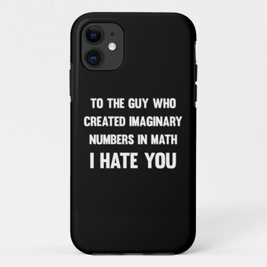 Für den Typ, der imaginäre Zahlen..| Funny Case-Mate iPhone Hülle (Rückseite)