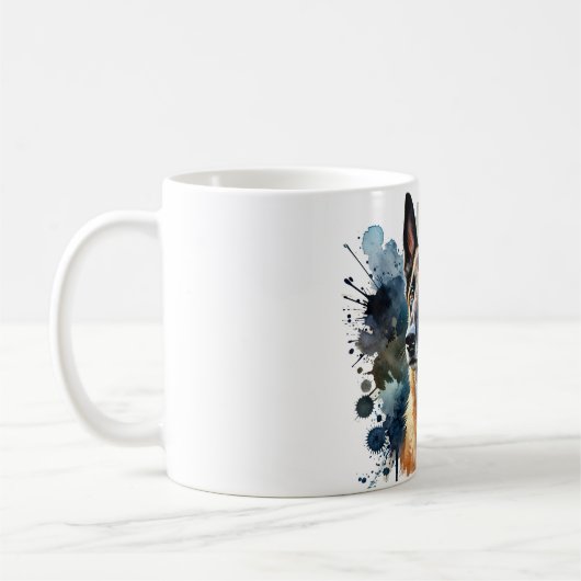 🐾 Für den ultimativen belgischen Malinois Fan! 🐾 Kaffeetasse (Links)