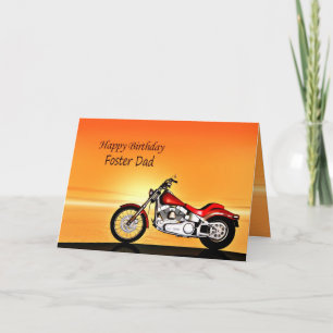 Für den Vater, den Sonnenuntergang von Motorrädern Karte