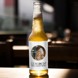 Für den Vater, der alles repariert" Bierflaschenetikett