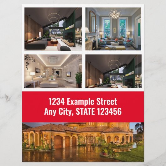 Für den Verkauf Flyer - Red Modern (Hinten)